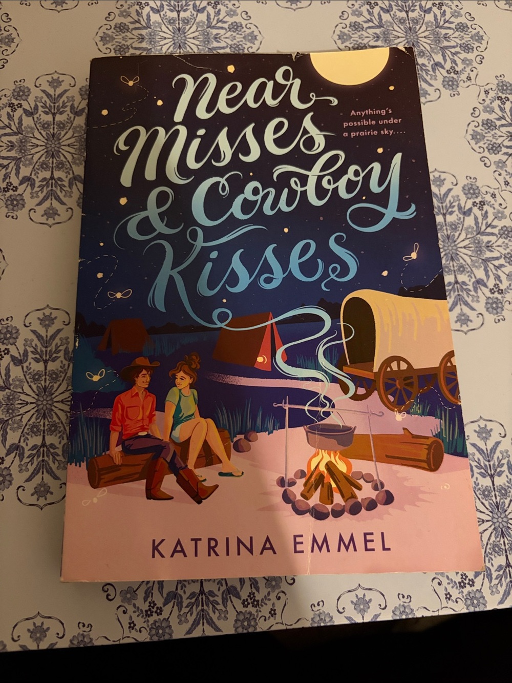 Near Misses & Cowboy Kisses by Katrina Emmel - Illustrated Romance Paperback